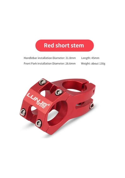 Lunje Bisiklet Gidon Boğazı 31.8mm Kırmızı