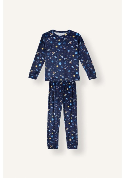 Defacto Uzay Baskılı Uzun Kollu Üst Lastikli Paça 2li Pijama Takımı Erkek Çocuk I3395a826cwnv241 Lacivert-nv241 Defacto Uzay Baskılı Uzun Kollu Üst Lastikli Paça 2li Pijama Takımı Erkek Çocuk I3395a826cwnv241 Lacivert-nv241