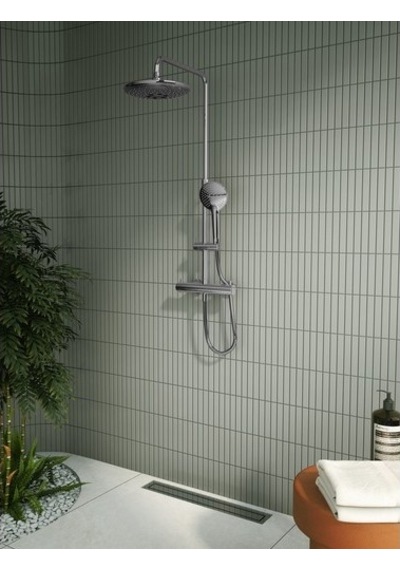 VitrA Aquaheat Bliss 240 A47205 2f Termostatik  Duş Sistemi Krom