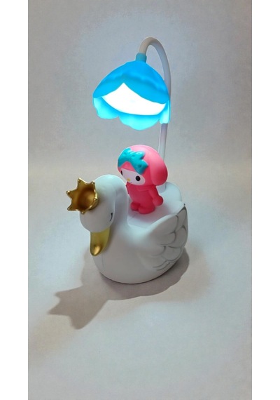 Kuğu My Melody Masa Üzeri Gece Lambası Hediyelik Ürün Boyut:20 10 Cm Çok Renkli