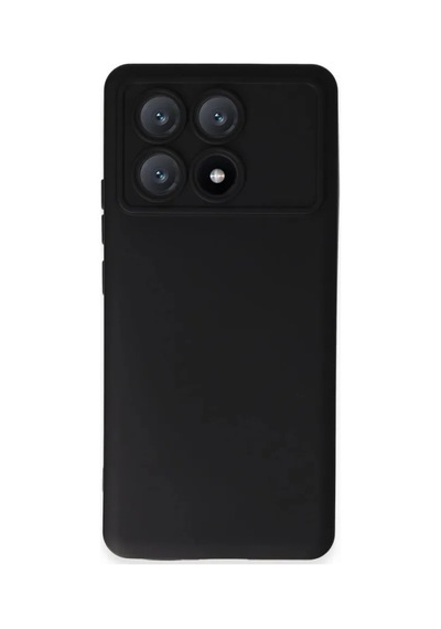 Jenerik Xiaomi Poco X6 Pro Kılıf Nano İçi Kadife Silikon - Siyah