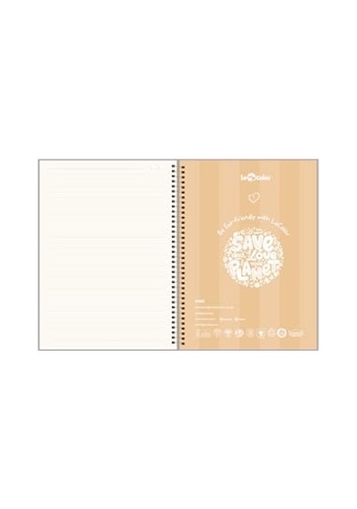 Puantiyeli Defter Çizgili Yeşil 17x24 Cm Çok Renkli