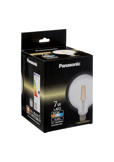 E27 Fil G125 Lamba 7w 806lm 2700k Clear Standart
