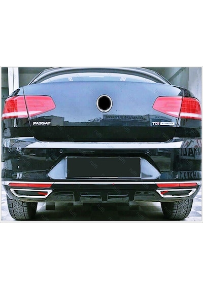Vw Passat B8 Krom Egzos Çıkış Görünümü Difüzör 2014-2019 P.Çe...