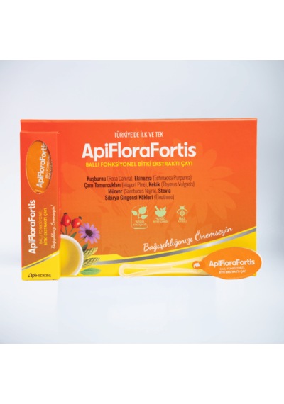 Apimedicine Apiflorafortis Premium Ballı Fonksiyonel Bitki Ekstrakt Çayı Bağışıklığınızı Önemseyin Kaşık Form