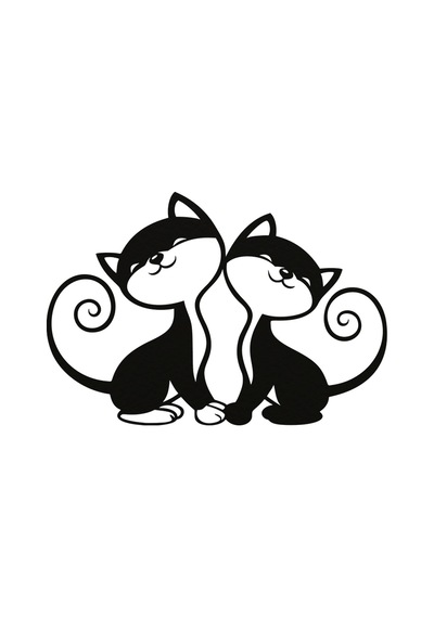 Kedi Cat 3d Duvar Dekoru - Şık Ve Minimalist Tasarım 19cm