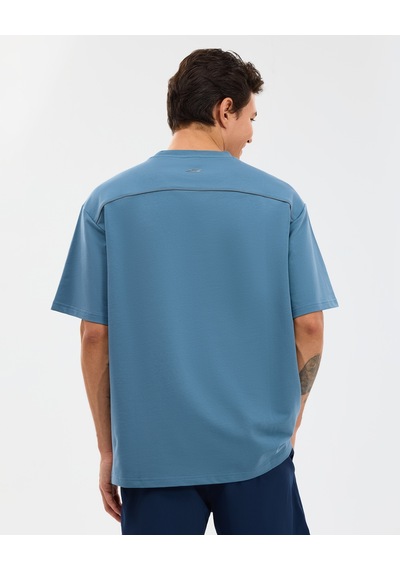 Skechers M Graphic Tee Reflect Logo Oversize T-shirt Erkek Lacivert Tshirt S231094-0558