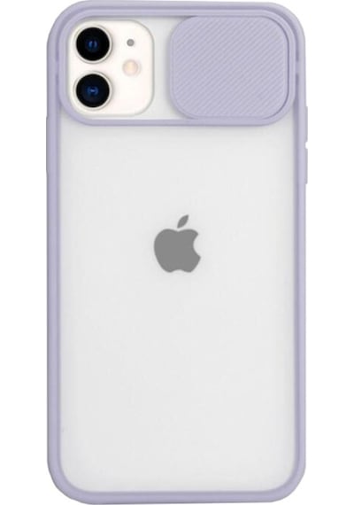Teknomoda Apple Uyumlu iPhone 11 Pro Kamera Korumali Sürgülü Silikon Kilif Mat Seffaf 450155897