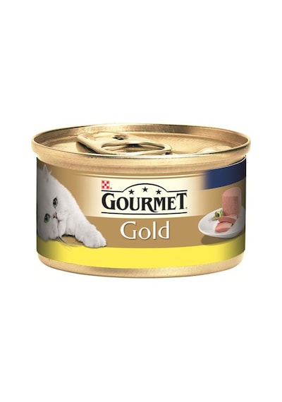Gourmet Gold Kıyılmış Tavuklu Konserve Yetişkin Kedi Maması 48 x 85 G