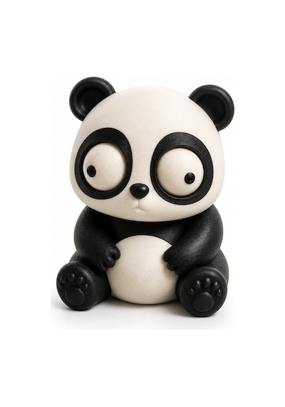 Yasuah Hareketli Gözlü Panda Figürü
