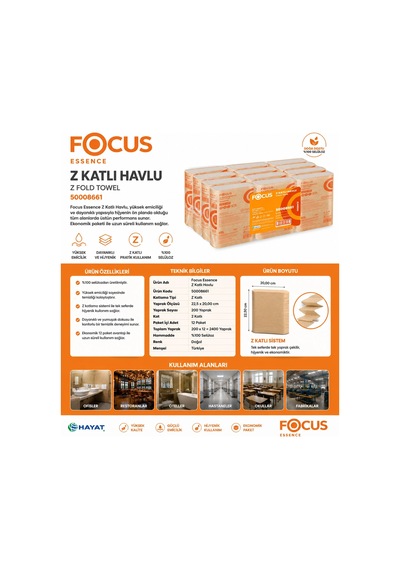 Focus Essence Z Havlu 22,5 Cm 200x12 8661