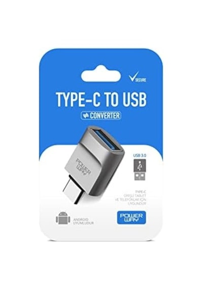 Powerway Type-c To Usb 3.0 Yüksek Hızlı Veri Aktarımı Otg Çevirici Dönüştürücü Adaptör