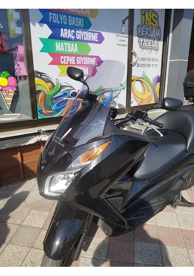 13-17 Honda Forza Ns 300 Ön Cam Açık Füme Zeus Açik Füme 59Cm 4Mm