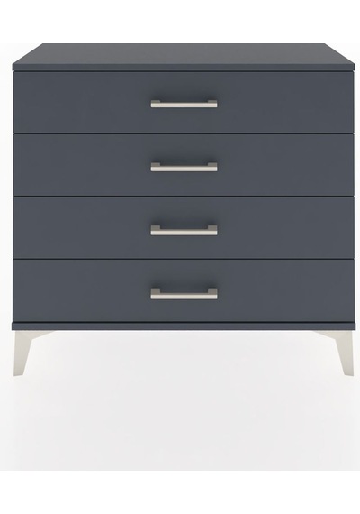 Arges Şifonyer 4 Çekmeceli 88x30x80 Antrasit-antrasit Antrasit