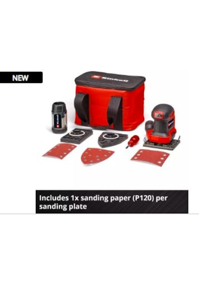 Einhell TE-OS 18/113 3X Li - Solo Akülü Avuç içi Zımpara - 4460730 Einhell TE-OS 18/113 3X Li - Solo Akülü Avuç içi Zımpara - 4460730