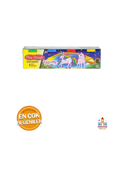 Oyun Hamuru 4 Lü Paket Küçük Boy 4 Farklı Renk Çok Renkli