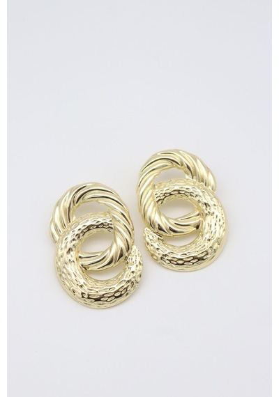 Çelik Küpe 14 K-17235 40mm Çok Renkli