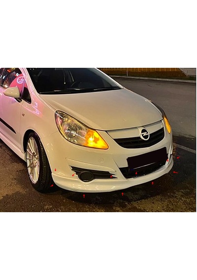 Corsa D Ön Tampon Eki - Makyajsız - Plastik - Boyasız