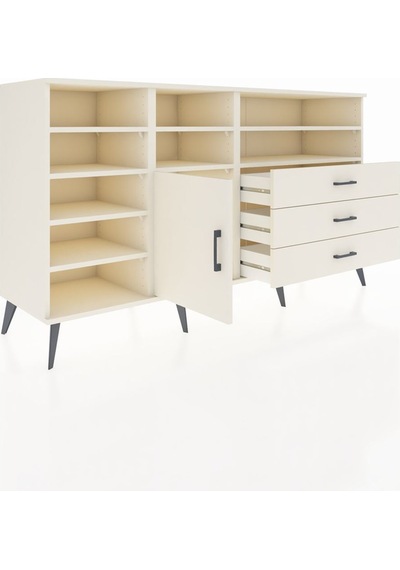 Hyperion Konsol 8 Raflı 3 Çekmeceli Tek Kapaklı 176x44x99 Aytaşı Aytaşı-aytaşı Hyperion Konsol 8 Raflı 3 Çekmeceli Tek Kapaklı 176x44x99 Aytaşı Aytaşı-aytaşı