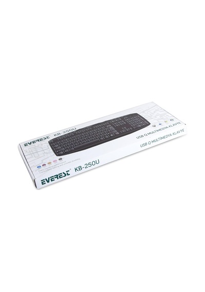 Kb-250u, Multimedia Q Klavye, Türkçe, Siyah