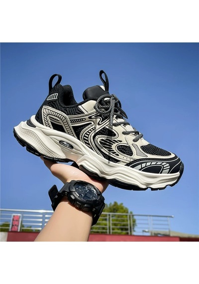 Erkek Kalın Tabanlı Sneaker Siyah