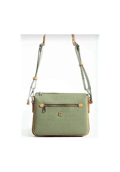 Just Polo Orijinal Kadın 3 Bölmeli Lüks Omuz Çantası Shopper Yeşil
