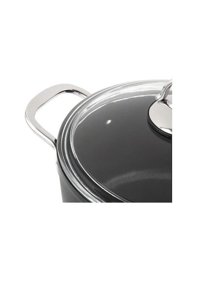 Nehir Titanium Derin Tencere 24Cm- Siyah