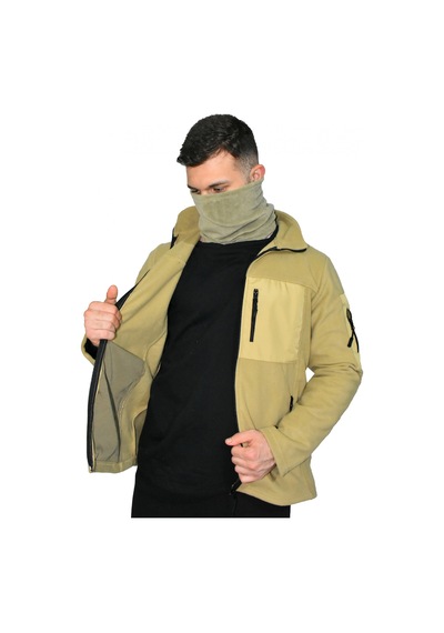 Mysia Outdoor Bej Soft Shell Taktik Polar Mont Avcı 7 Cep Çok Renkli