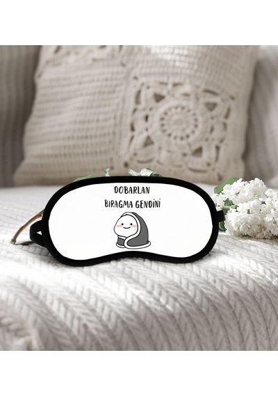 Bk Gift Esprili Uyku Göz Bandı, Arkadaşa Hediye, Doğum Günü Hediyesi, Uyku Bandı-2-8 Çok Renkli