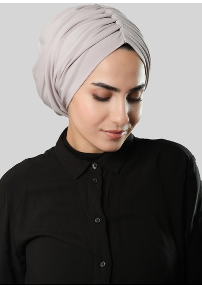 Hürrem Bone Taş Drapeli Salaş Tesettür Bone Sandy Büzgülü 2315 46 Taş