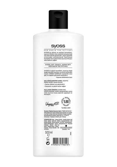 Syoss Saç Dökülmesine Karşı Saç Kremi 500 ML