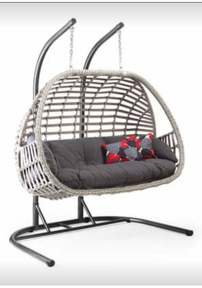 Makrome&Tasarım Çift Kişilik Rattan Salıncak (519321514) Kahverengi