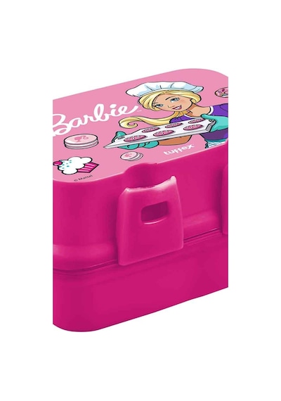 Lisanslı 4 Bölmeli Beslenme Kutusu Yemek Saklama Kabı - Beslenme Çantası Çocuk Piknik Seti Mama Kabı Barbie