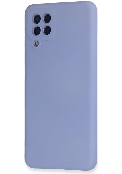 Newface Samsung Galaxy A22 Kılıf Nano İçi Kadife Silikon - Lila
