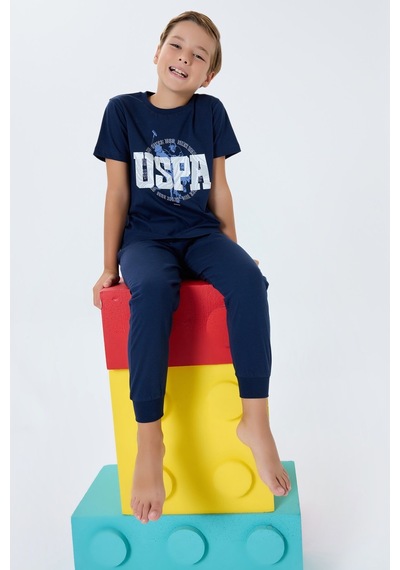 U.S. Polo Assn. U.s. Polo Assn. Erkek Çocuk Lacivert Pijama Takım Us2413-c-v1