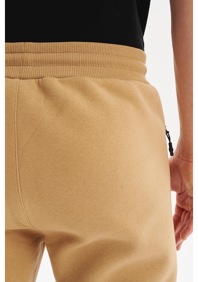 AR-MA Arma Erkek Regular Fit Gizli Fermuarlı Cepli Dar Paça Lastikli Eşofman Altı Pamuk Polyester, 3 İplik Şardonlu K30174681702 Kahverengi
