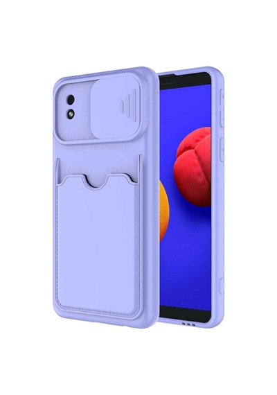 Samsung Uyumlu Galaxy A01 Core Kılıf Zore Kartix Kapak Lila