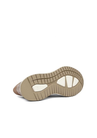 Erkek Haki Vizon Süet Deri Sneaker