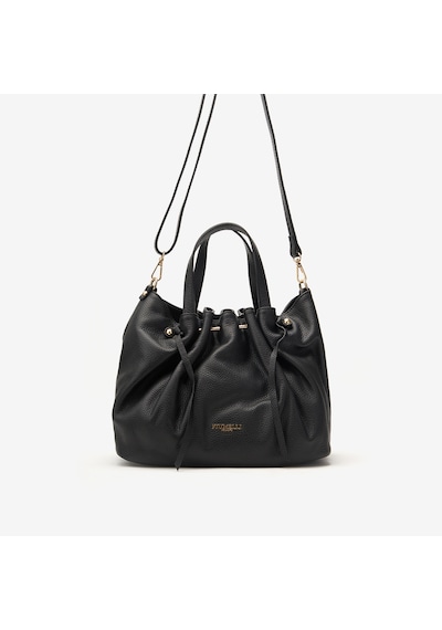 D28 Black Omuz Çantası Kadın Eolia Bag Piumelli Milano siyah