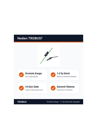 Trobus Oto Elektronik Cam Anten Camdan Yapışan Tip