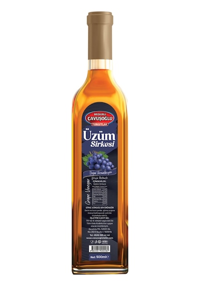 Bozkırlı Çavuşoğlu Doğal Fermantasyon Üzüm Sirkesi 500 ML