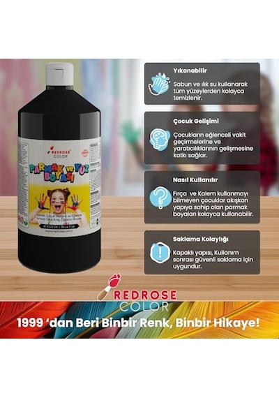 Siyah Parmak Boyası 1000 Gr 0,15 L