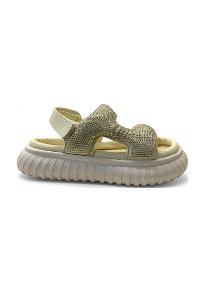 Marco Kids 846 Anatomik Kız Çocuk Taşlı Sandalet Bej