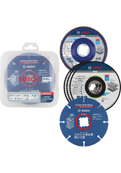 Pro 125 Mm X-lock Kesme Ve Flap Zımpara Set, 5li - 2608619374