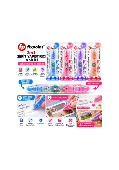 Fixpoint Şerit Yapıştırıcı Daksil Silici 5mmx5mt- 12'li Paket Diğer