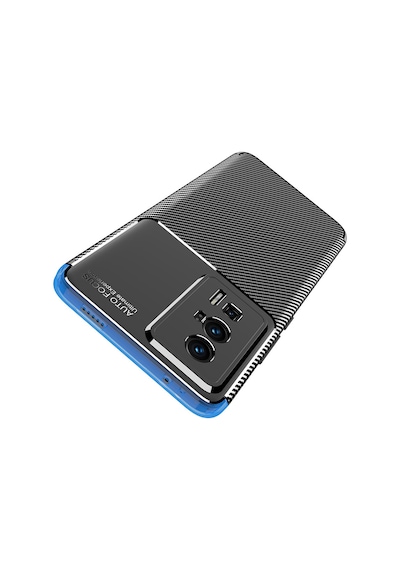 Xiaomi Poco F5 Pro Kılıf Karbon Görünümlü Silikon Kamera Korumalı Üstün Koruma Pazarplus Siyah