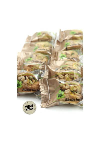 Tek Tek Paketli Cevizli Kuru İncir 1000g Flat Bottom Paket 1 KG