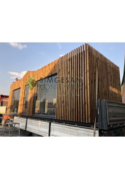Tiny House Ahşap Pergole Konteyner