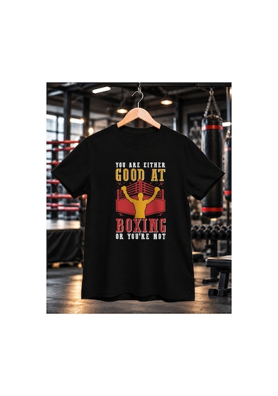 Segungear Goodatboxing Erkek Regular Fit Baskılı Spor Tişört Siyah - 933506538 Siyah