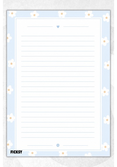 A4 Bloknot Çizgili Defter - 50 Yaprak - Memopad - Notepad - Not Defteri - Not Kağıdı - 4219 Çok Renkli